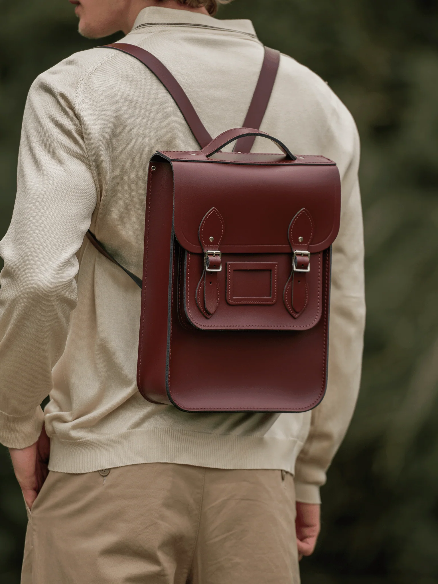 The Portrait Backpack - Oxblood