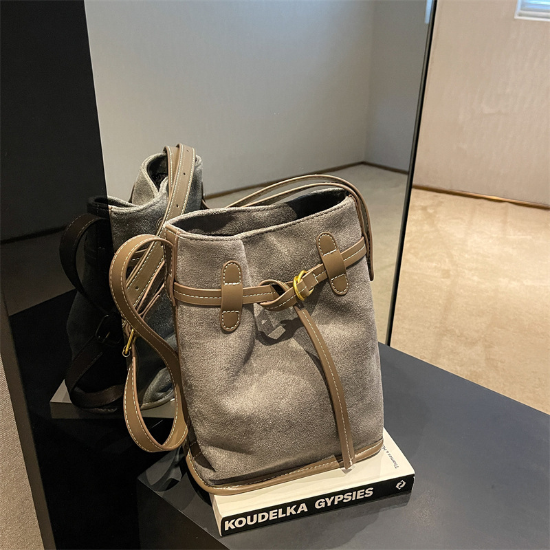 Suede Crossbody Bag